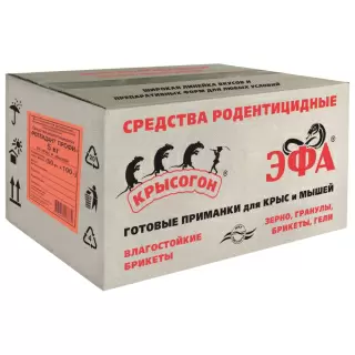 Ротендант Профи средство для приготовления приманки от грызунов, крыс и мышей (50 упаковок по 100г), 5 кг